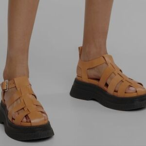 GANNI Tan Women's Sandals  LIKE NEW!!!